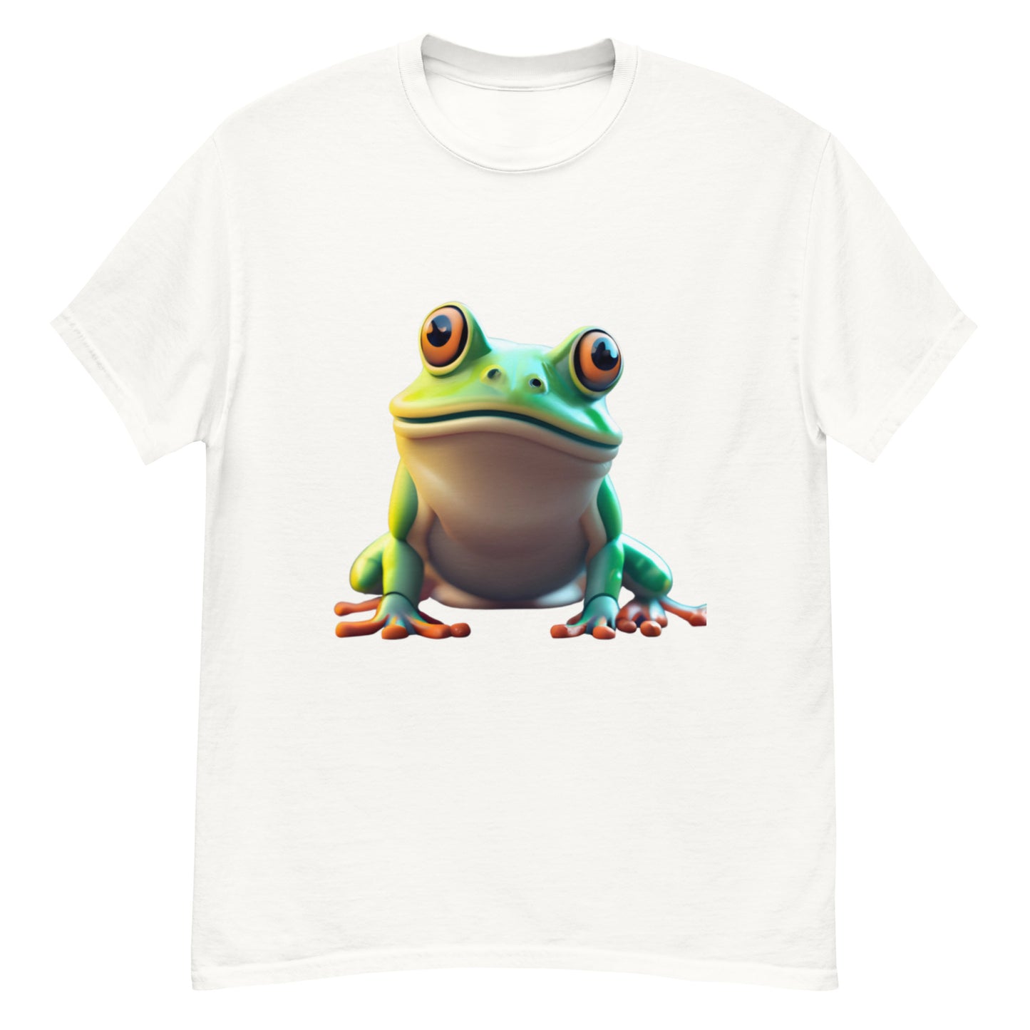 Rolig T-shirt med Animerad Groda – Perfekt för alla Tillfällen