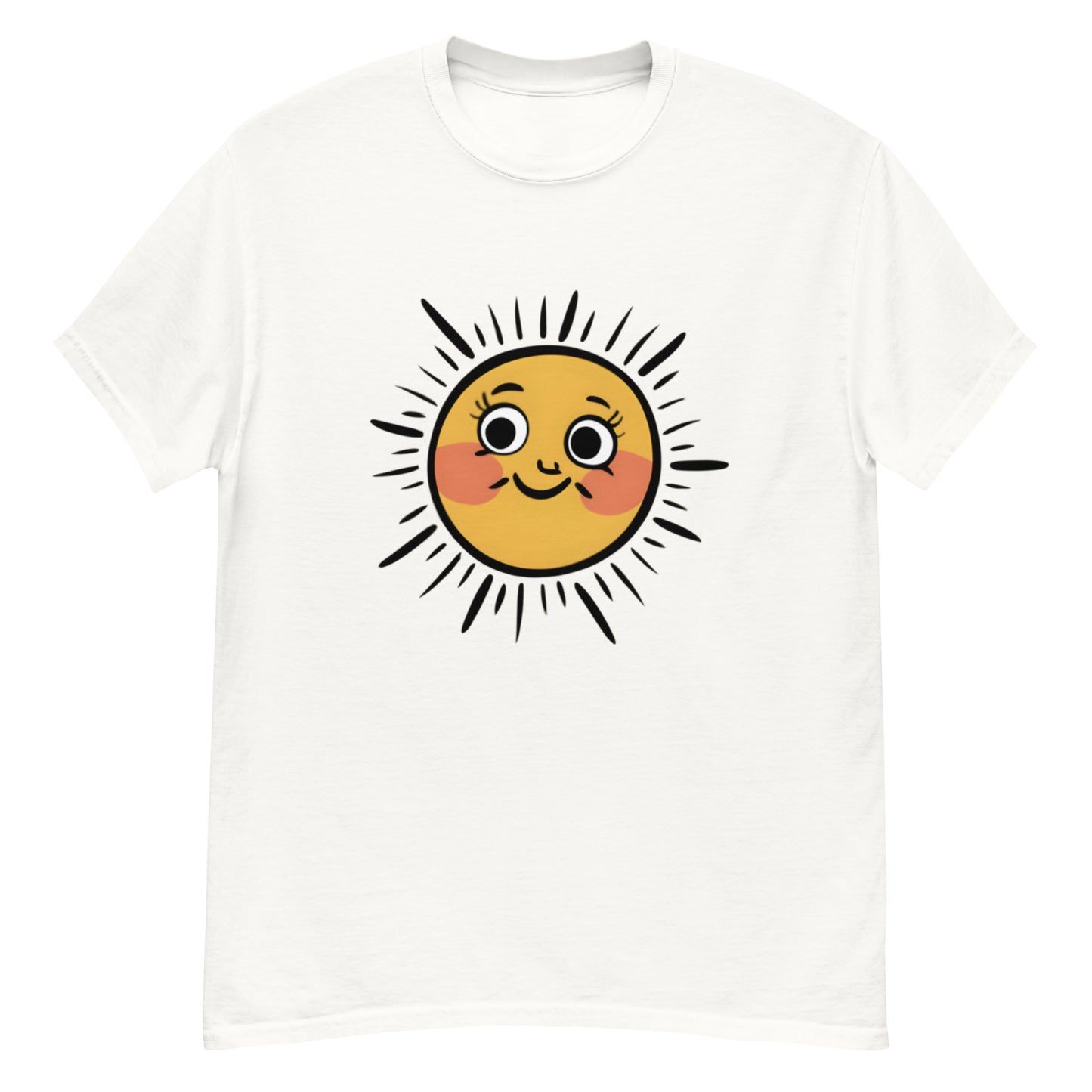 Lysande T-shirt med Tecknad Sol