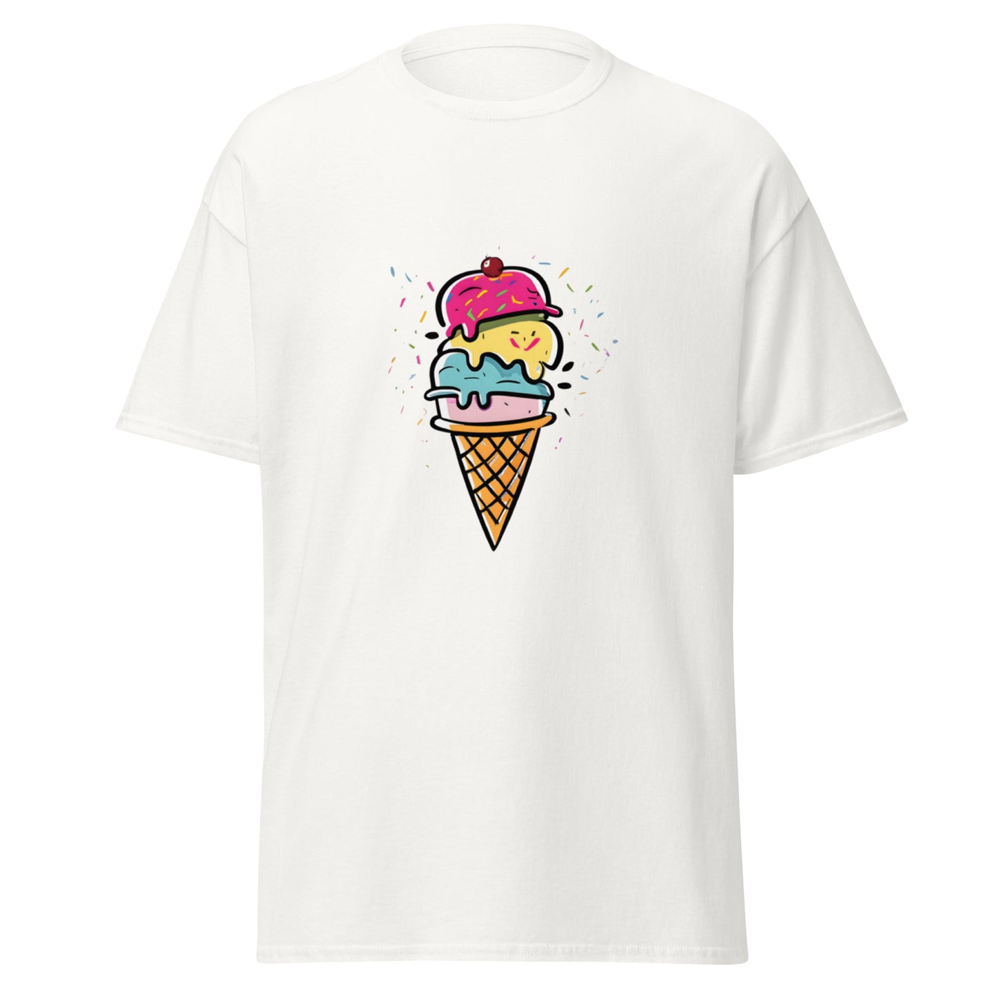 Svalkande T-shirt med Glassmotiv