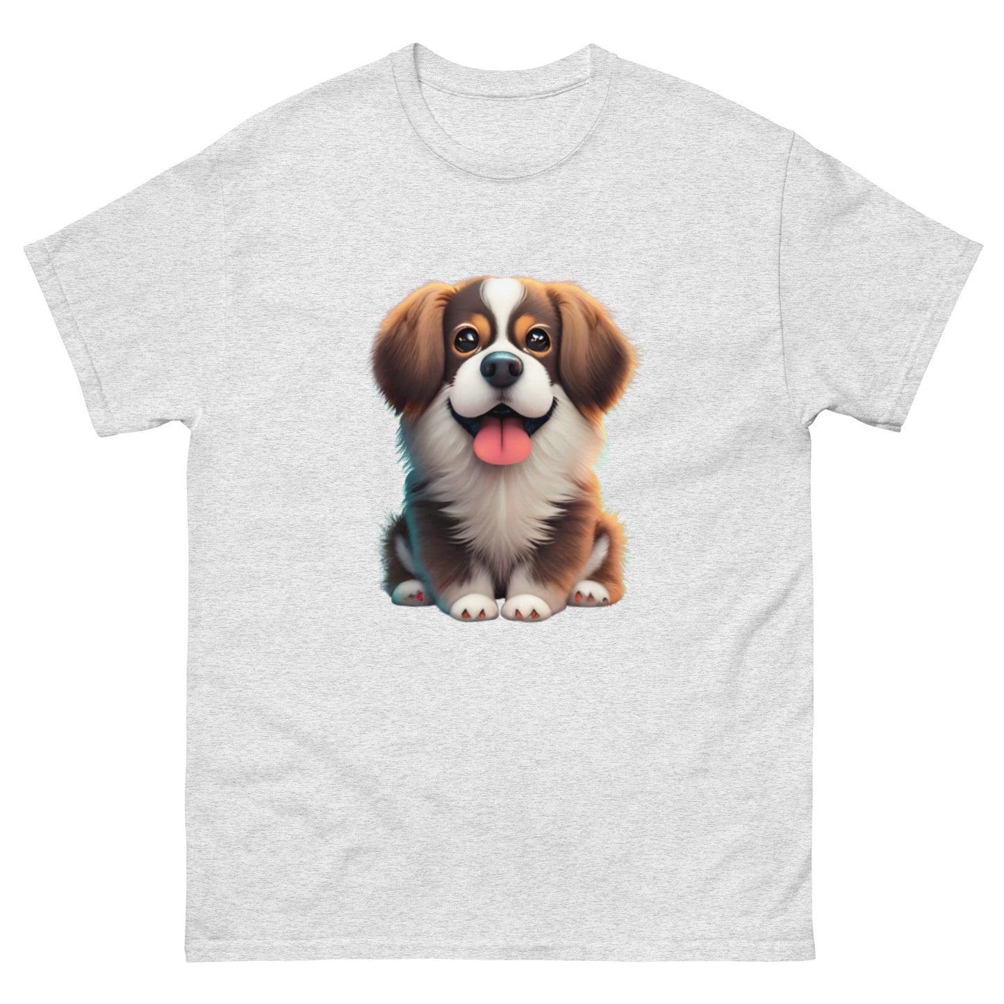 Realistic Fluffy Dog T-Shirt - A Dog Lover's Dream!