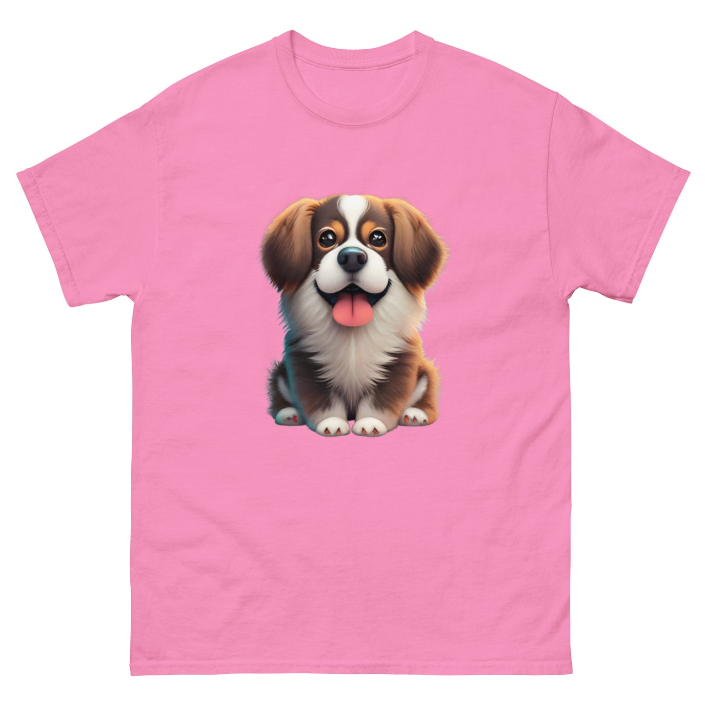 Realistic Fluffy Dog T-Shirt - A Dog Lover's Dream!