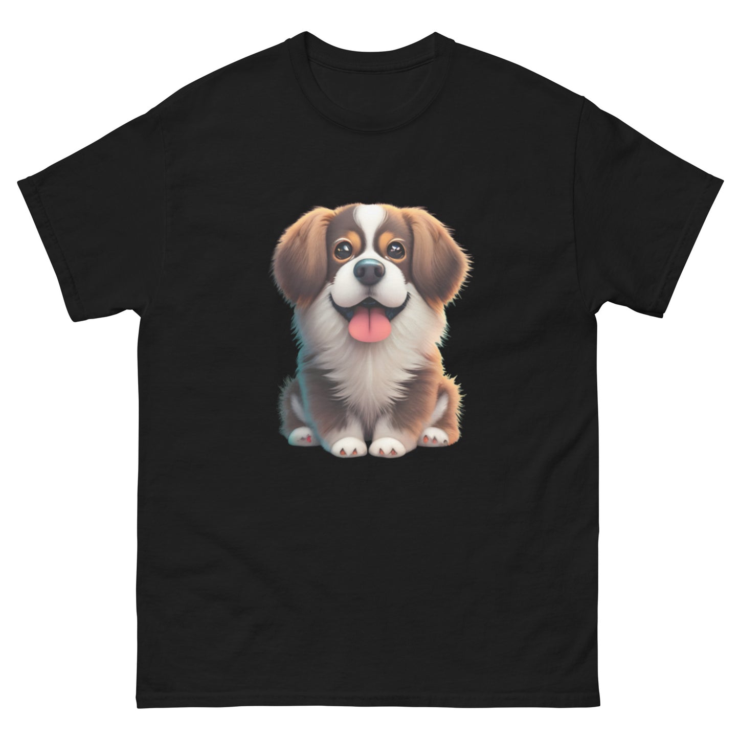Realistic Fluffy Dog T-Shirt - A Dog Lover's Dream!