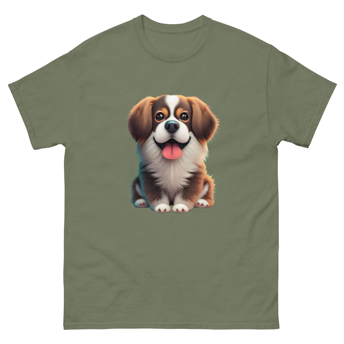 Realistic Fluffy Dog T-Shirt - A Dog Lover's Dream!