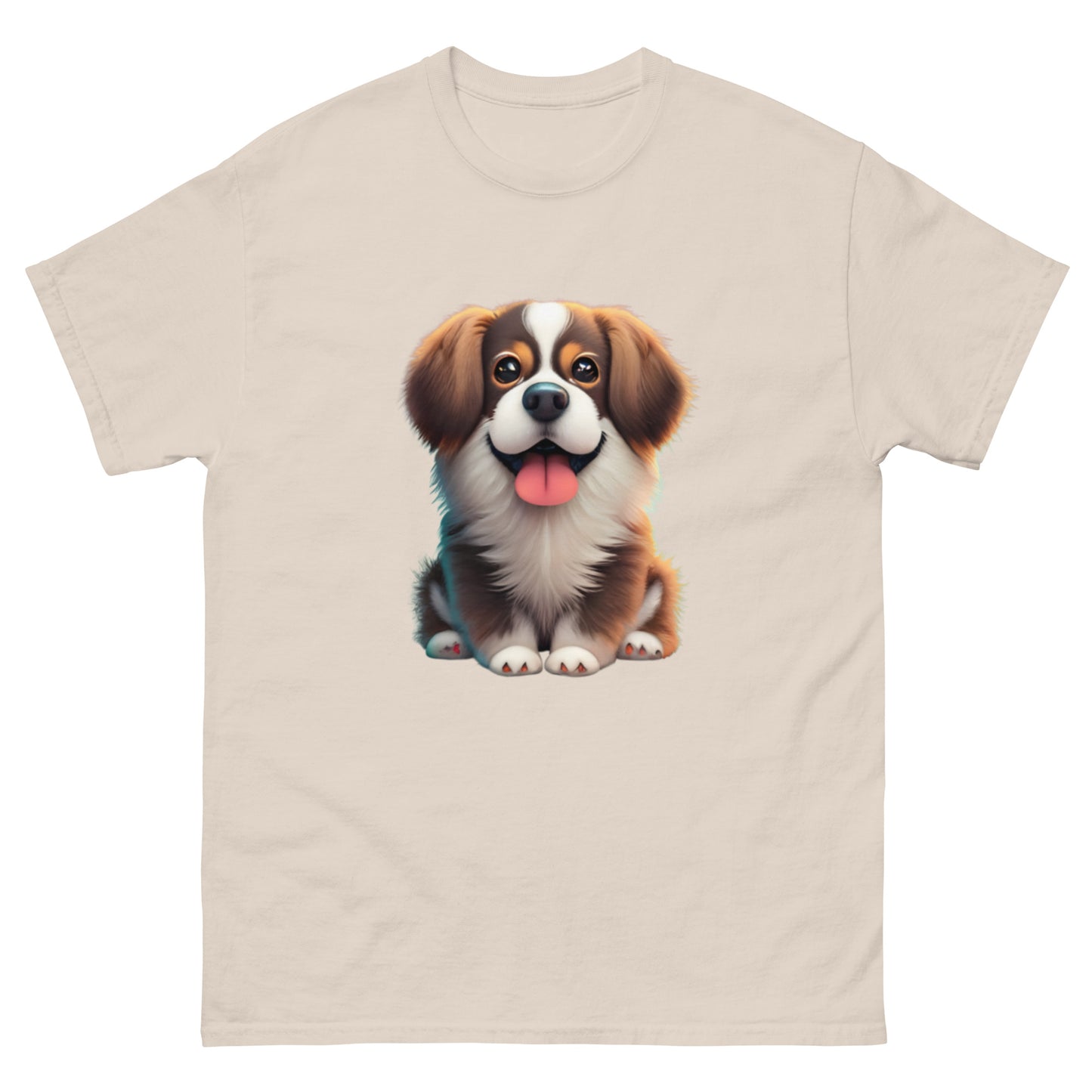 Realistic Fluffy Dog T-Shirt - A Dog Lover's Dream!