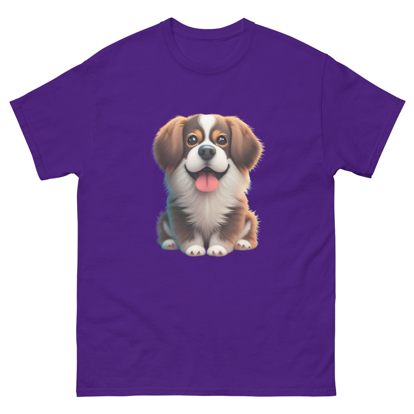 Realistic Fluffy Dog T-Shirt - A Dog Lover's Dream!