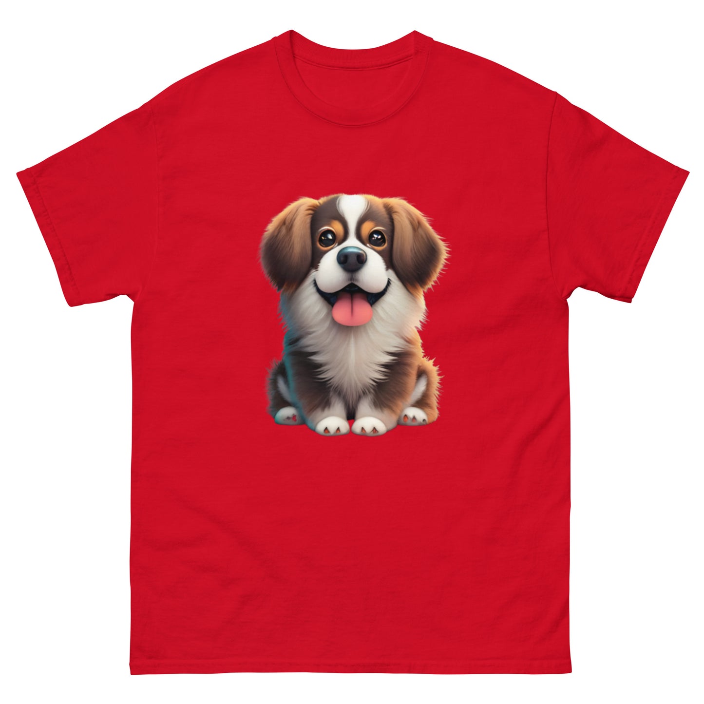 Realistic Fluffy Dog T-Shirt - A Dog Lover's Dream!