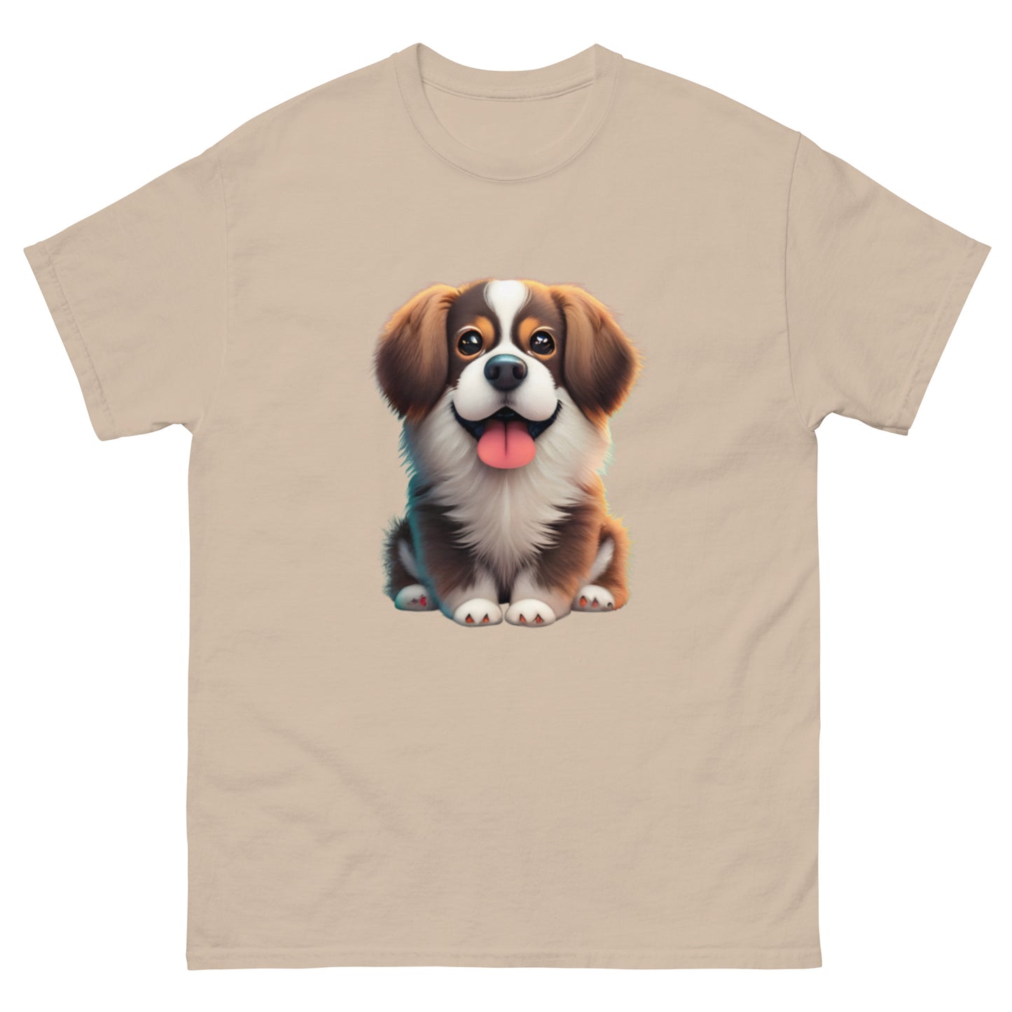 Realistic Fluffy Dog T-Shirt - A Dog Lover's Dream!