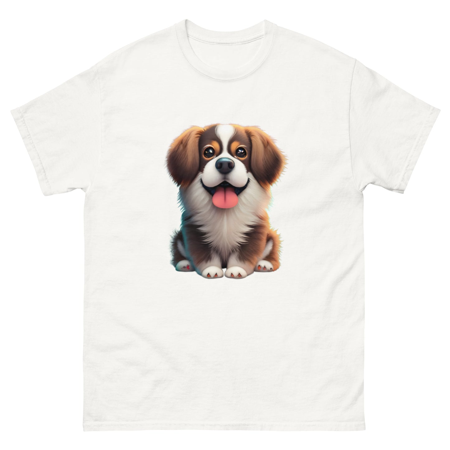 Realistic Fluffy Dog T-Shirt - A Dog Lover's Dream!
