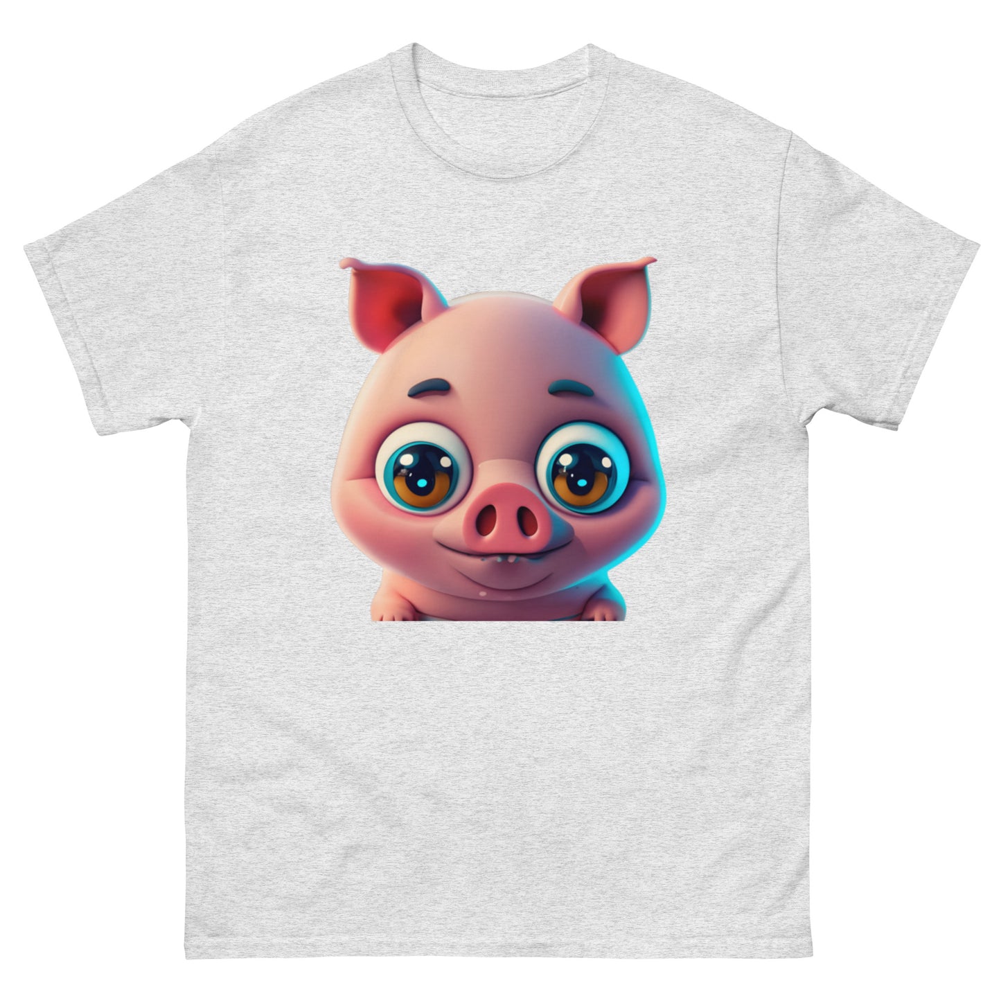 Adorable T-shirt Pig with Big Eyes
