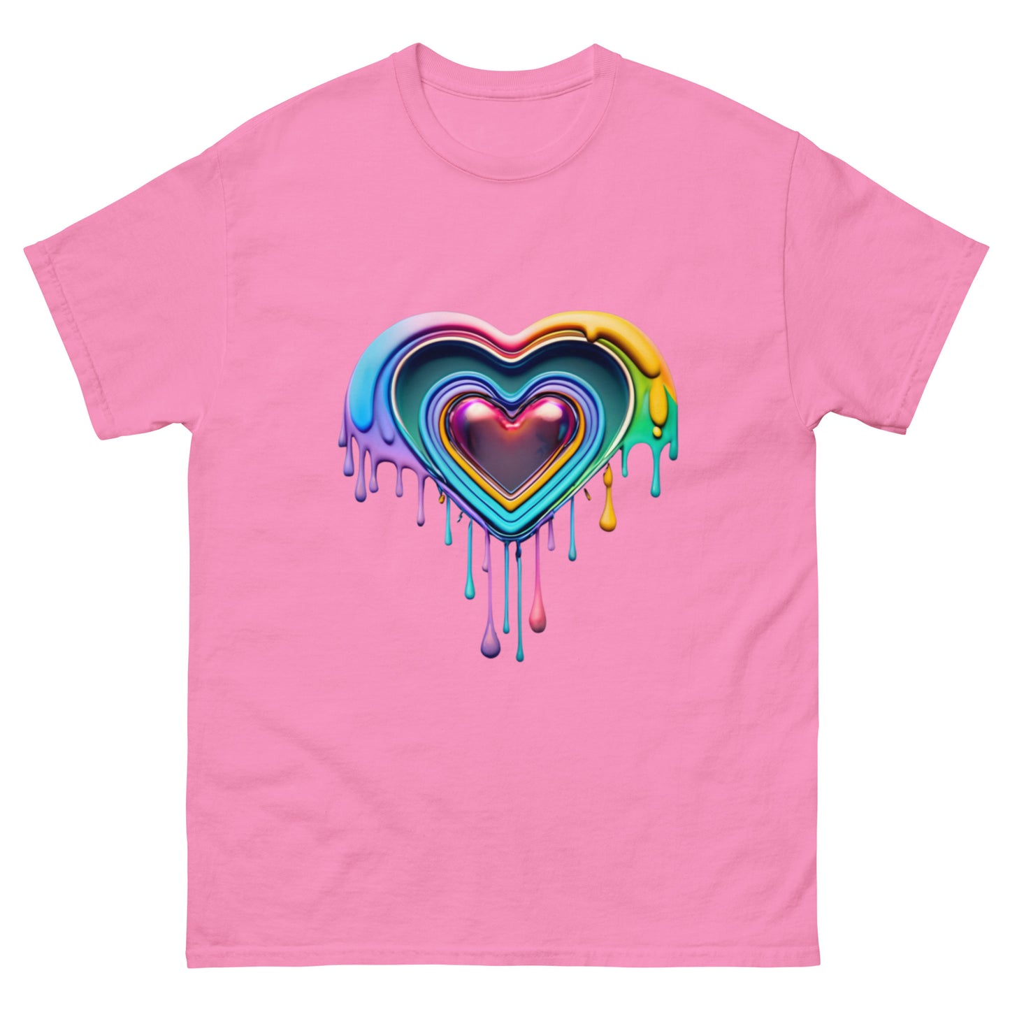 Trendy T-shirt with Dripping Heart