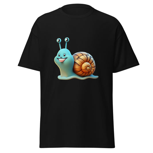 Cool Blue Snail T-shirt - A Humorous Touch to Your Style!