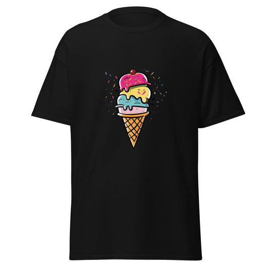 Cooling T-shirt with ice cream motif
