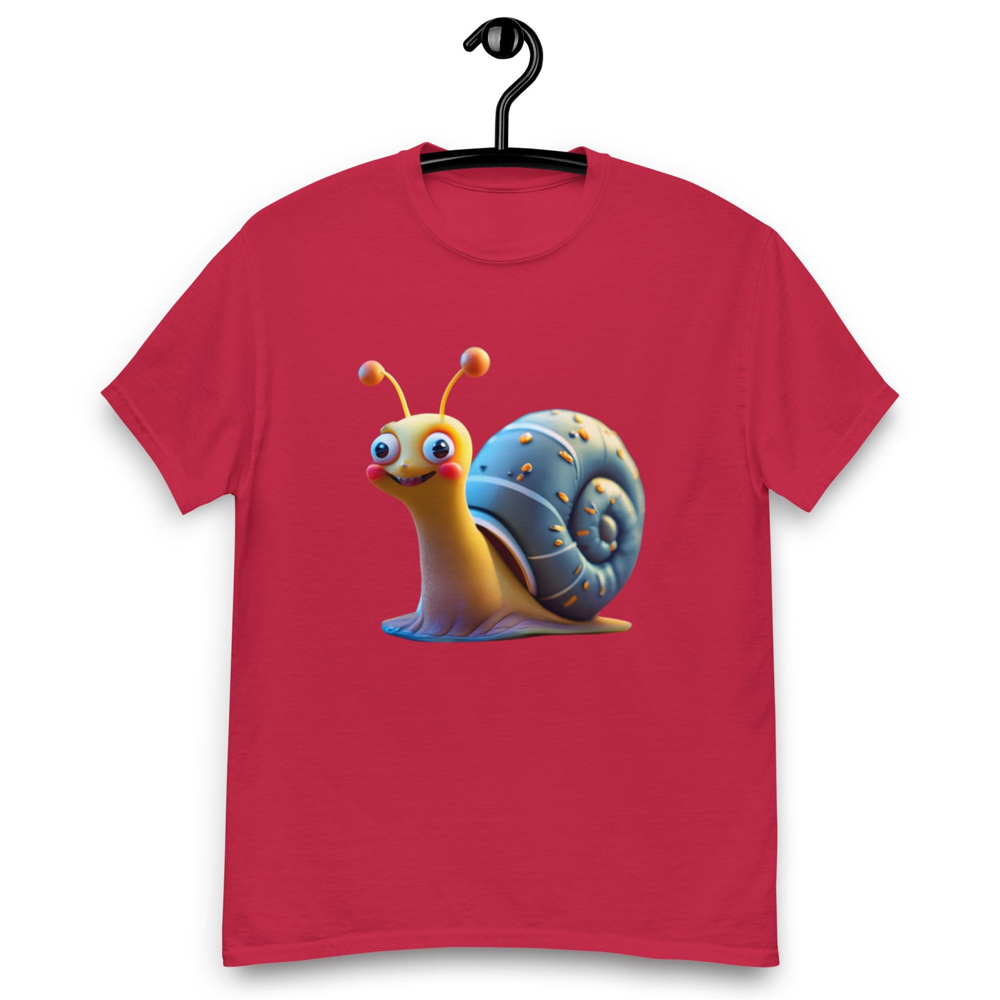Glad Snigel T-shirt med Blått Skal | Unik och Färgglad Design