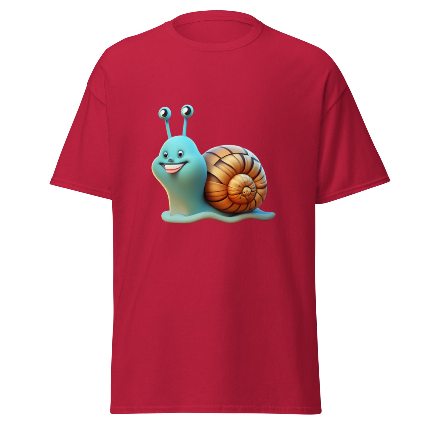 Cool Blue Snail T-shirt - A Humorous Touch to Your Style!