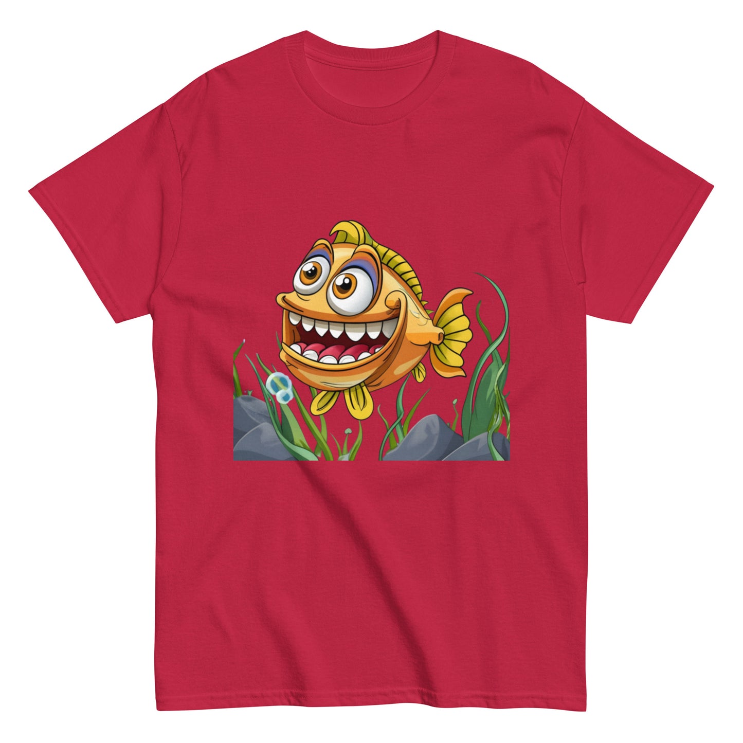 Glad Animerad Fisk T-shirt
