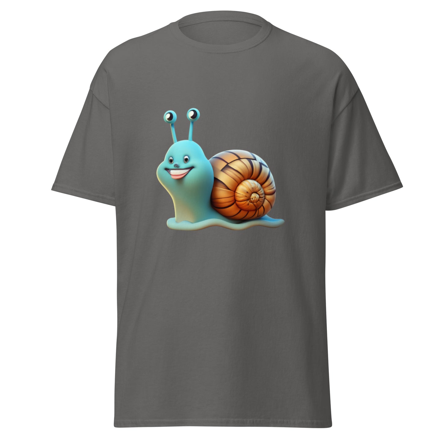 Cool Blue Snail T-shirt - A Humorous Touch to Your Style!