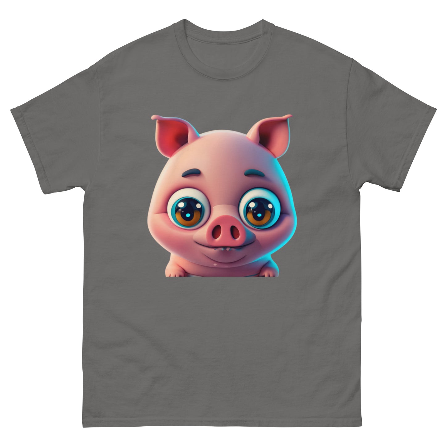 Adorable T-shirt Pig with Big Eyes