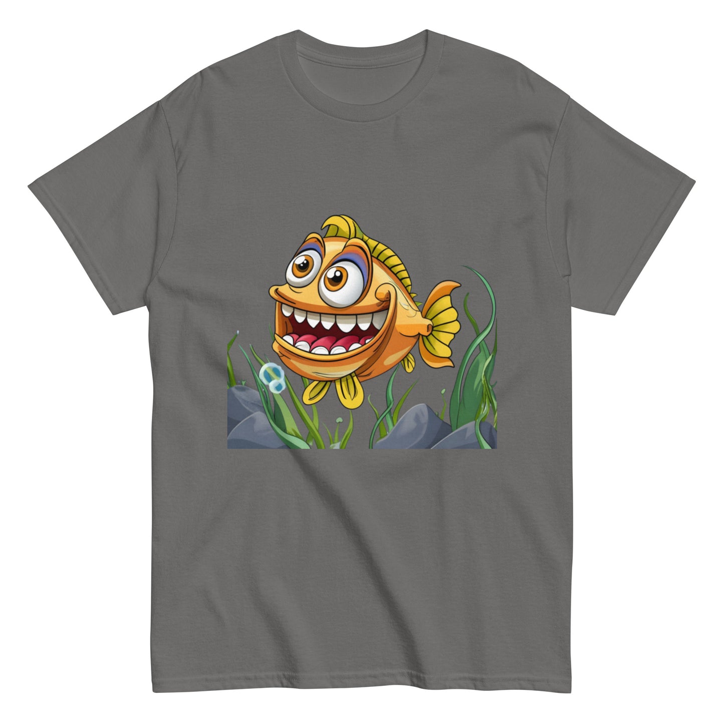 Glad Animerad Fisk T-shirt