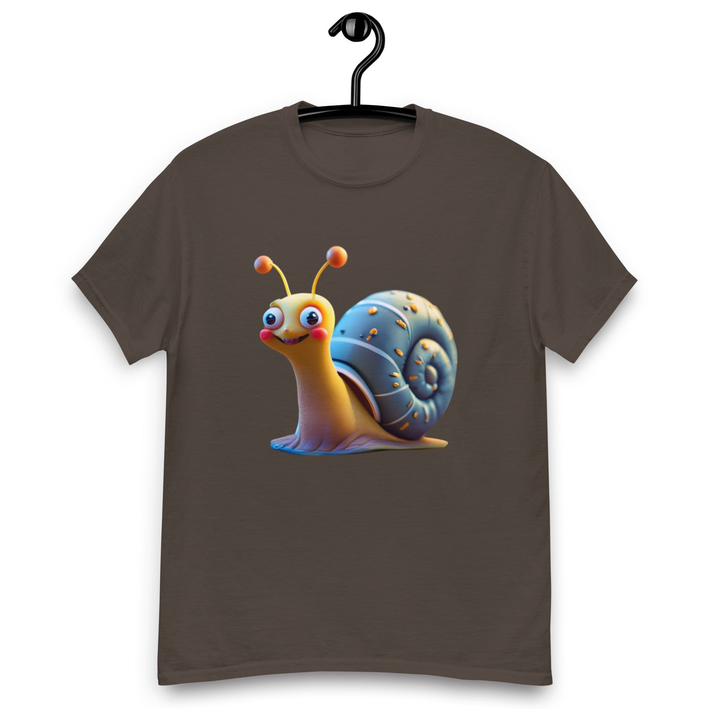 Glad Snigel T-shirt med Blått Skal | Unik och Färgglad Design