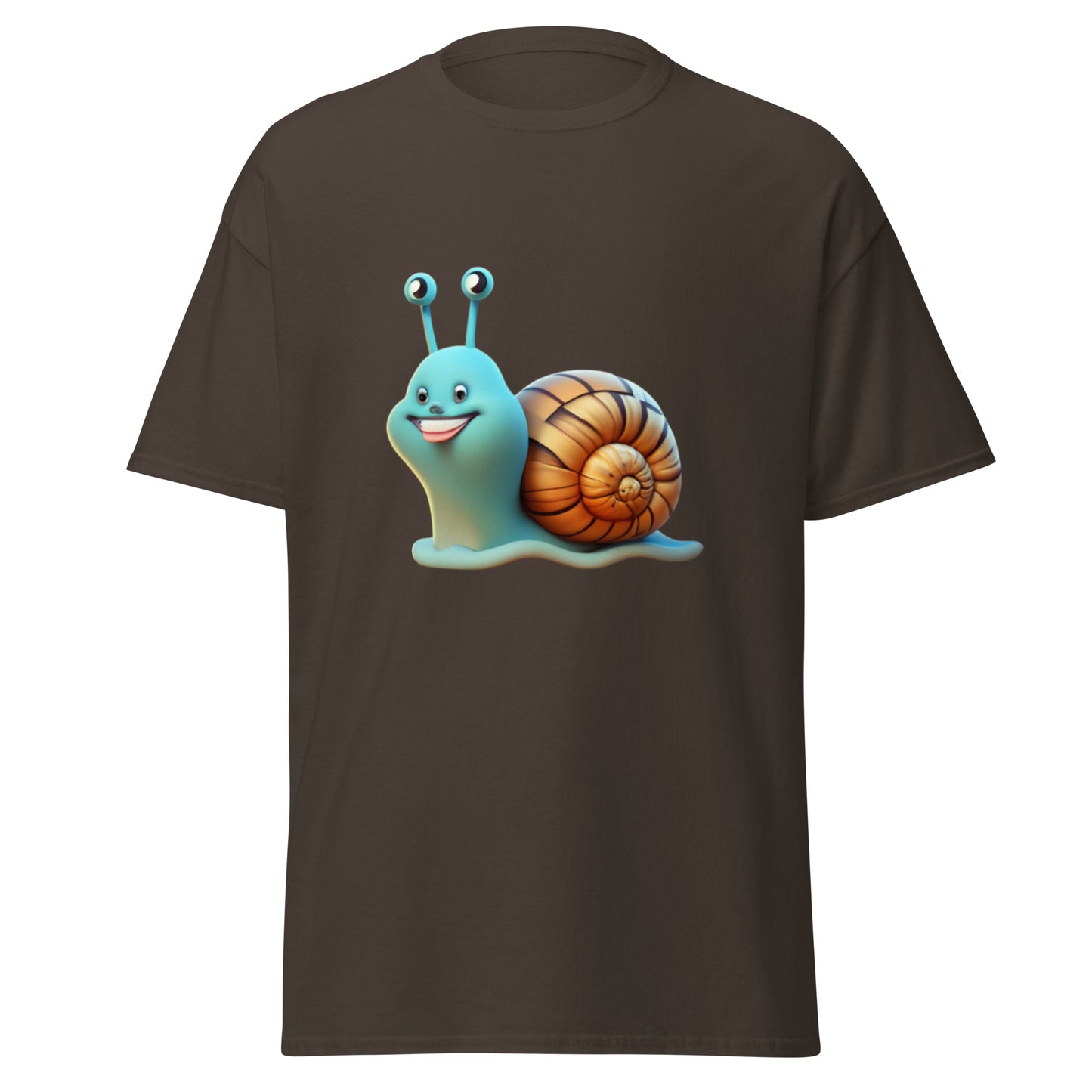 Cool Blue Snail T-shirt - A Humorous Touch to Your Style!