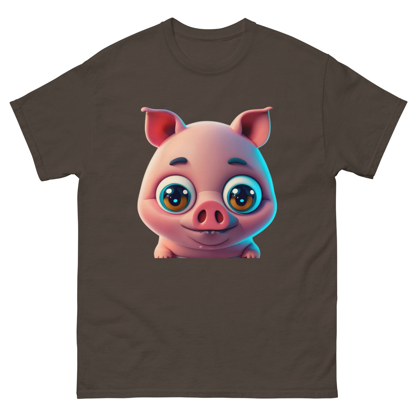 Adorable T-shirt Pig with Big Eyes