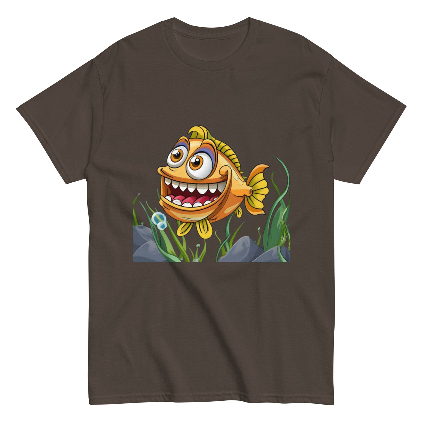 Glad Animerad Fisk T-shirt