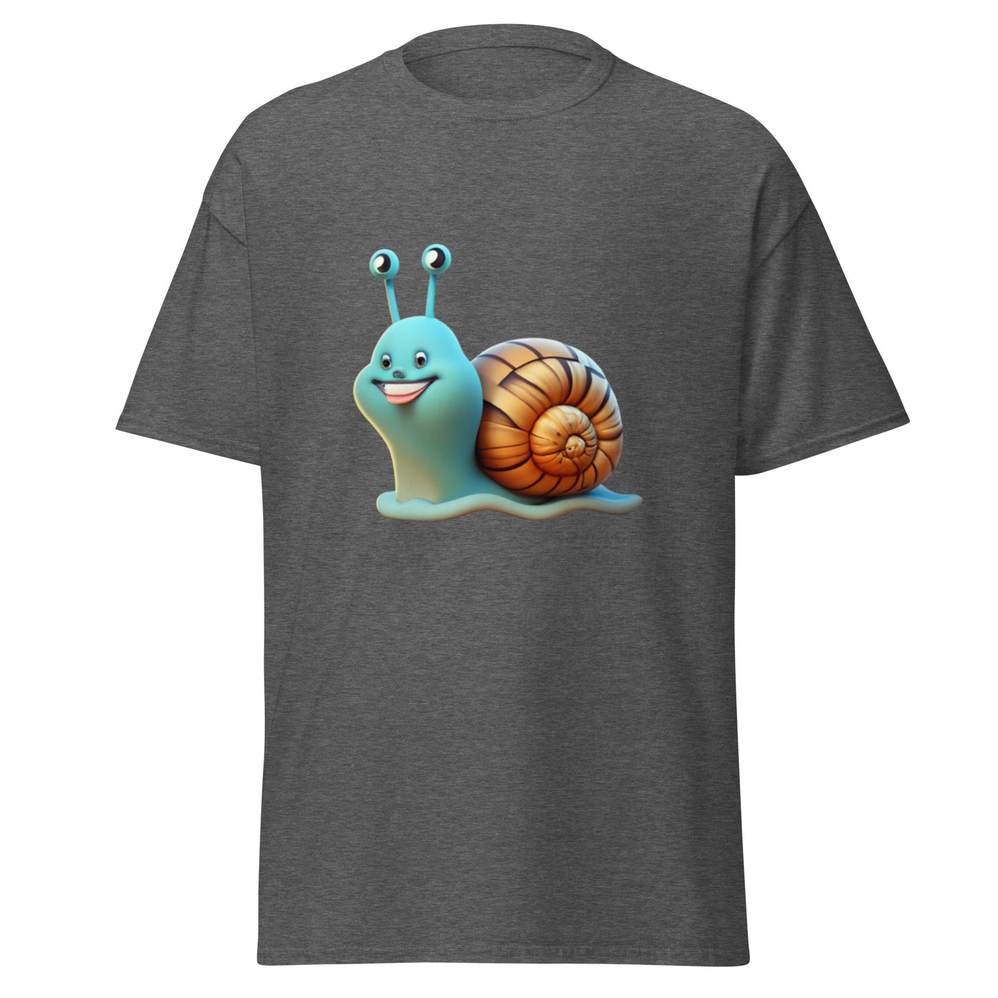 Cool Blue Snail T-shirt - A Humorous Touch to Your Style!