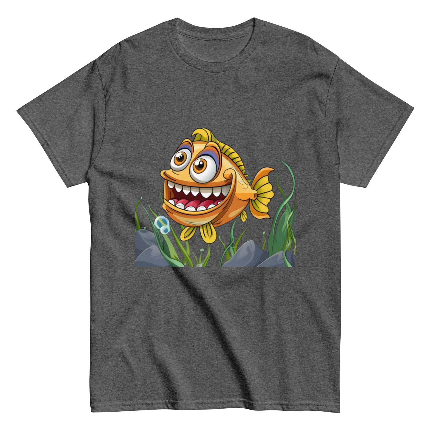Glad Animerad Fisk T-shirt