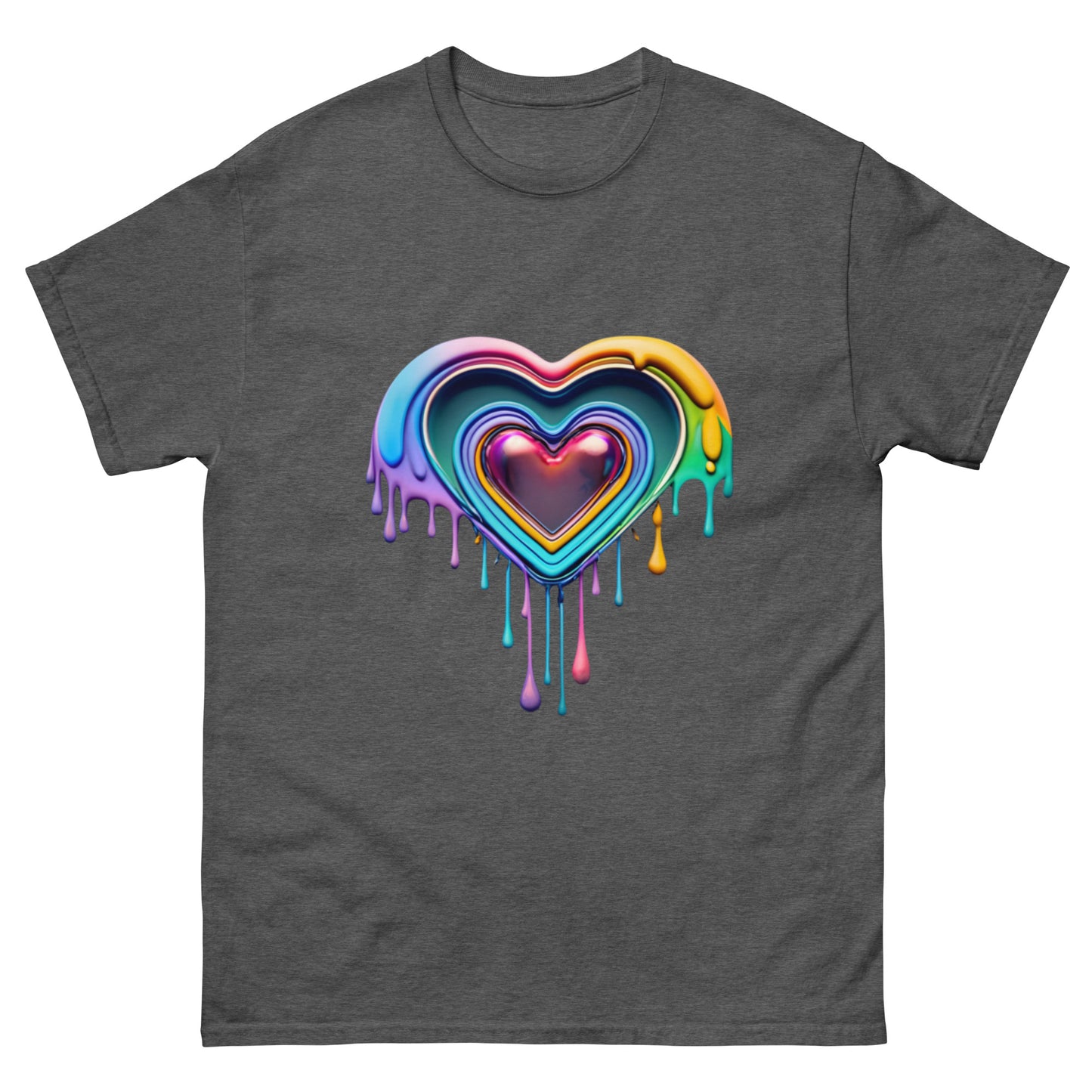 Trendy T-shirt with Dripping Heart