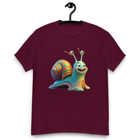 Cute Animated Snail T-Shirt - Perfect for Taking Life at a Snail's Speed!