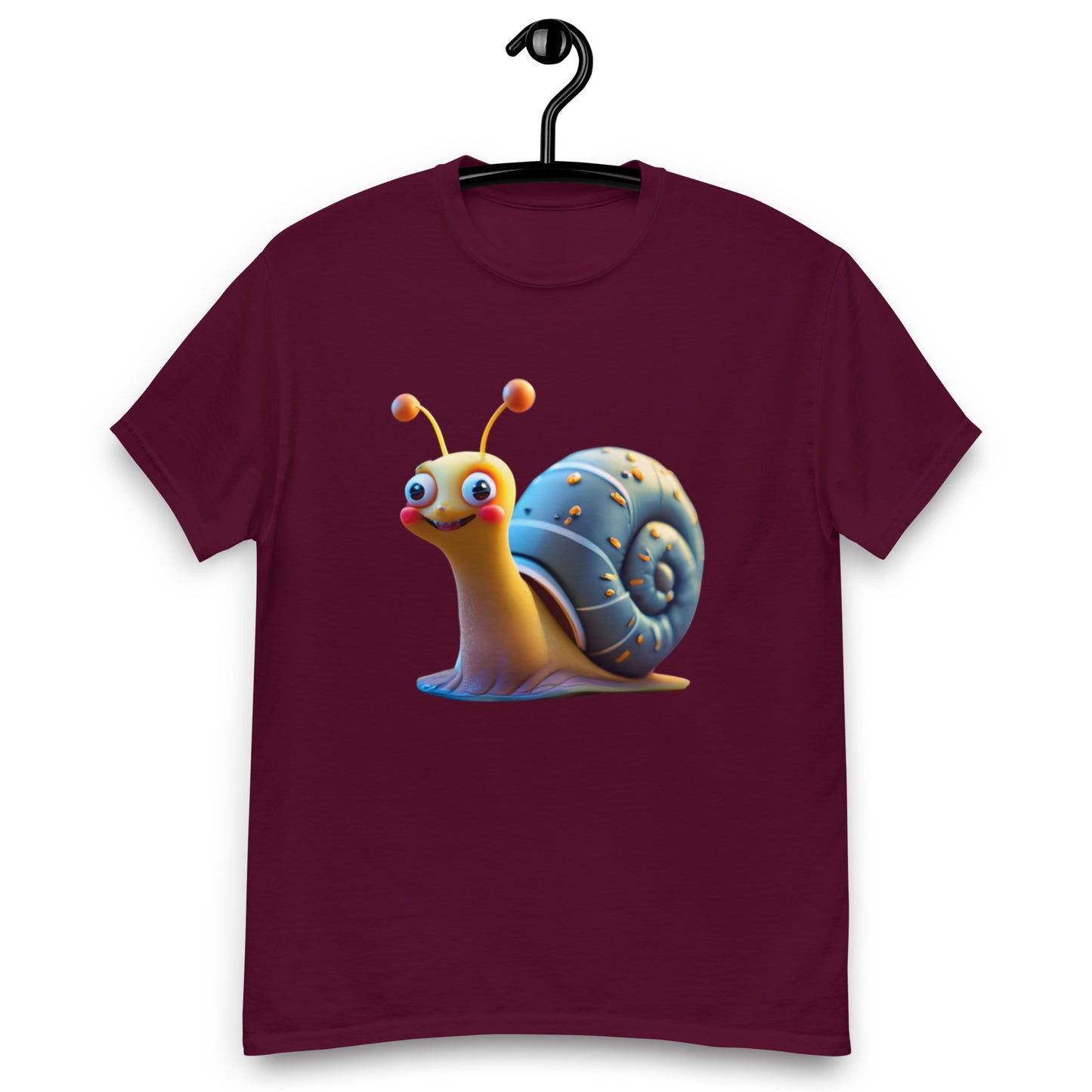 Glad Snigel T-shirt med Blått Skal | Unik och Färgglad Design