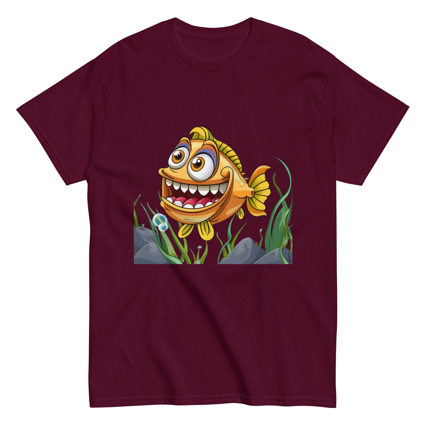 Glad Animerad Fisk T-shirt