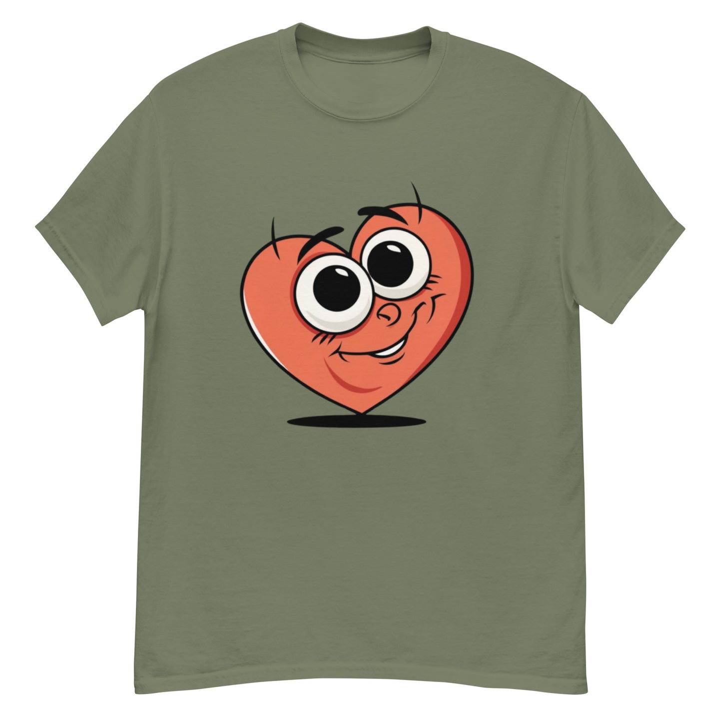 Charming T-shirt with a cartoon heart