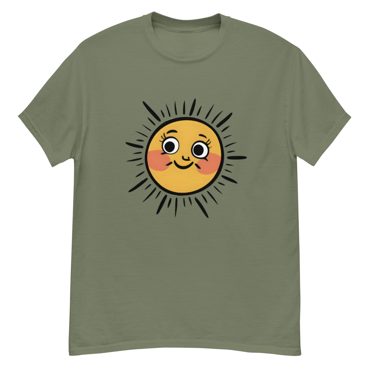 Lysande T-shirt med Tecknad Sol