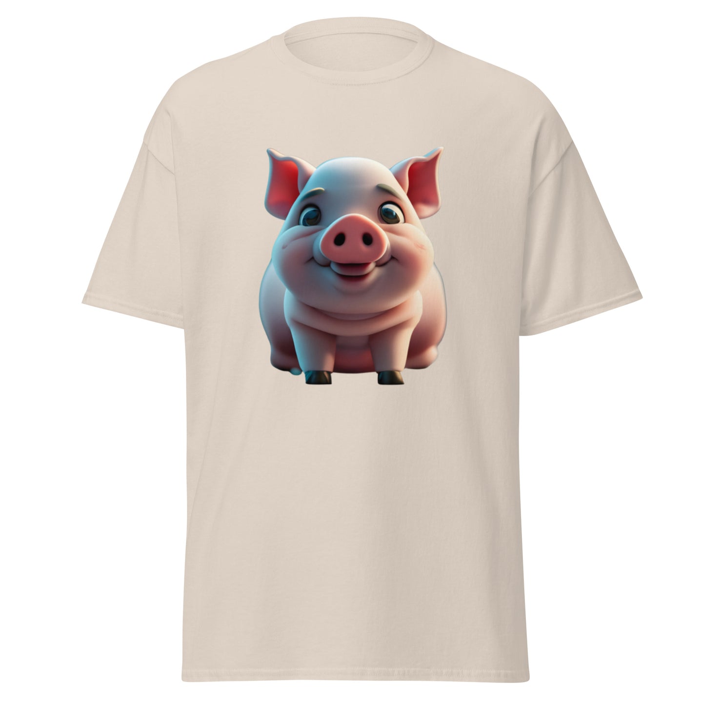 Cute Animated Pig T-Shirt - Add Joy to Your Wardrobe!