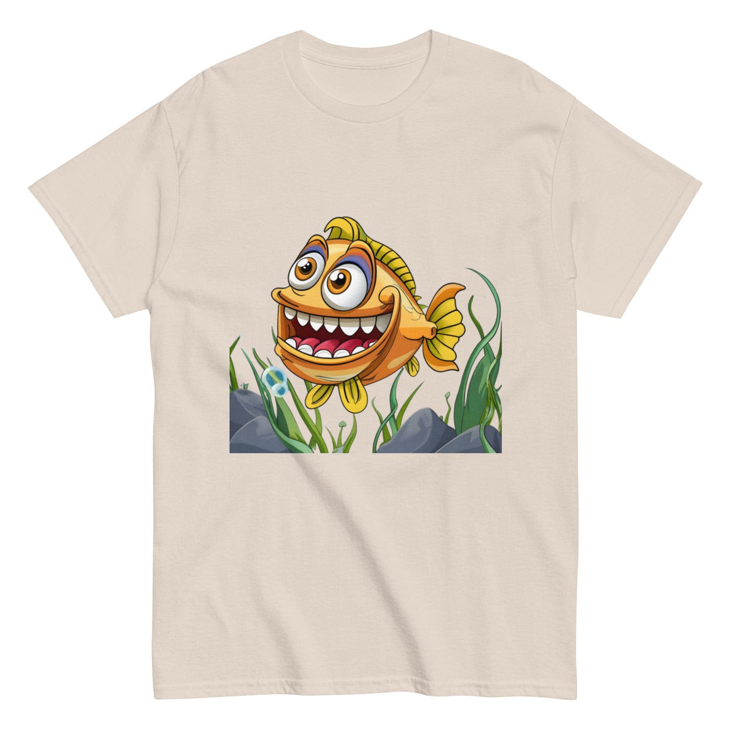 Glad Animerad Fisk T-shirt