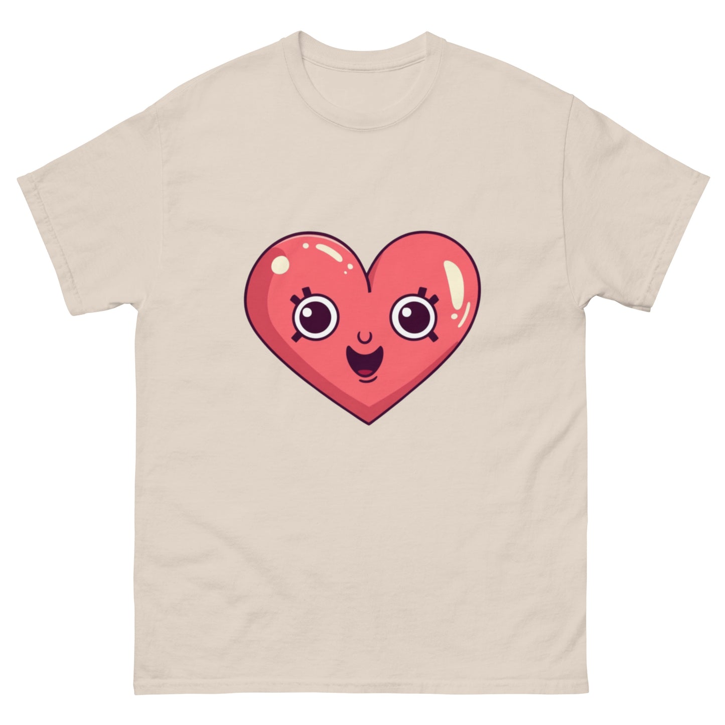 Elegant T-shirt with heart motif