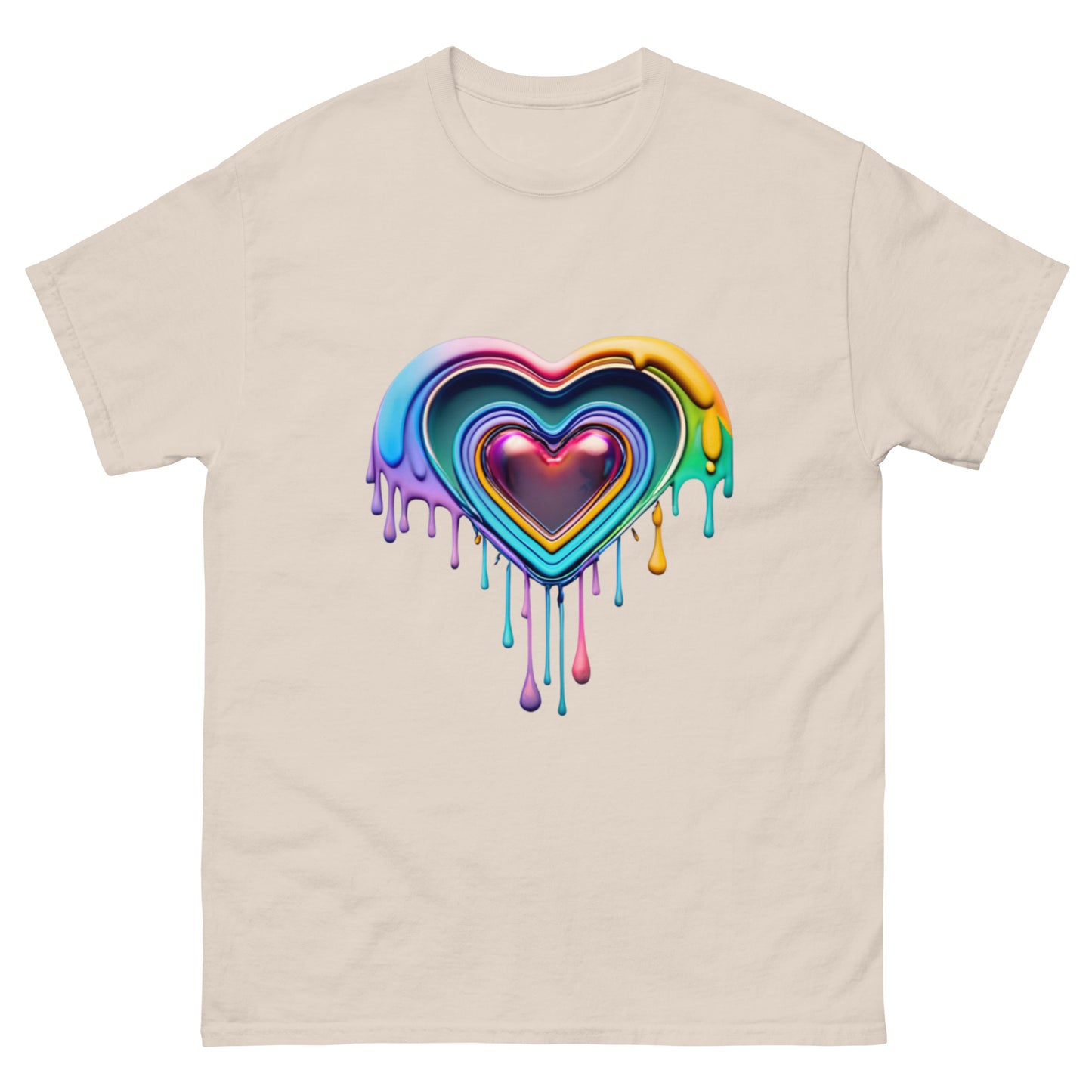 Trendy T-shirt with Dripping Heart