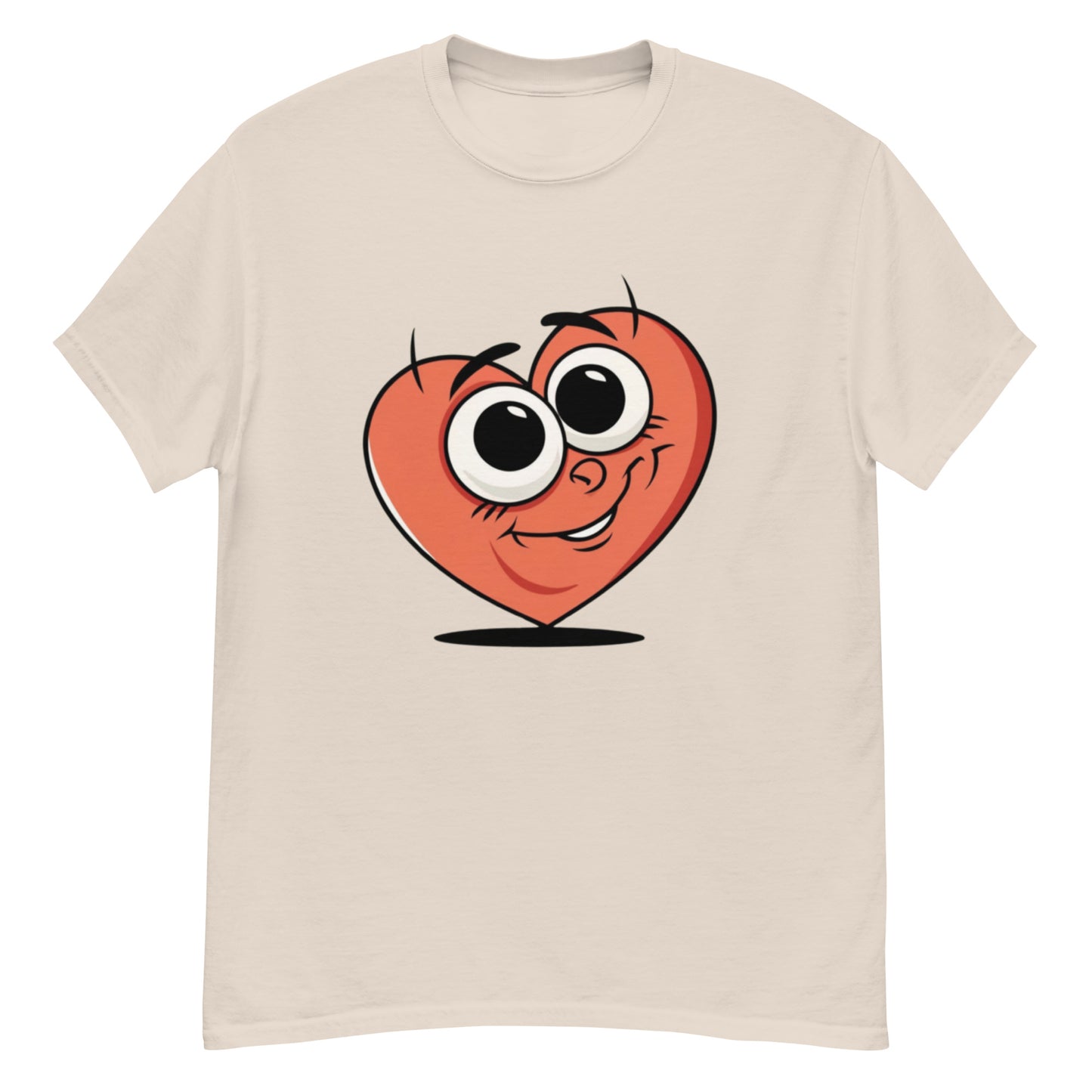 Charming T-shirt with a cartoon heart