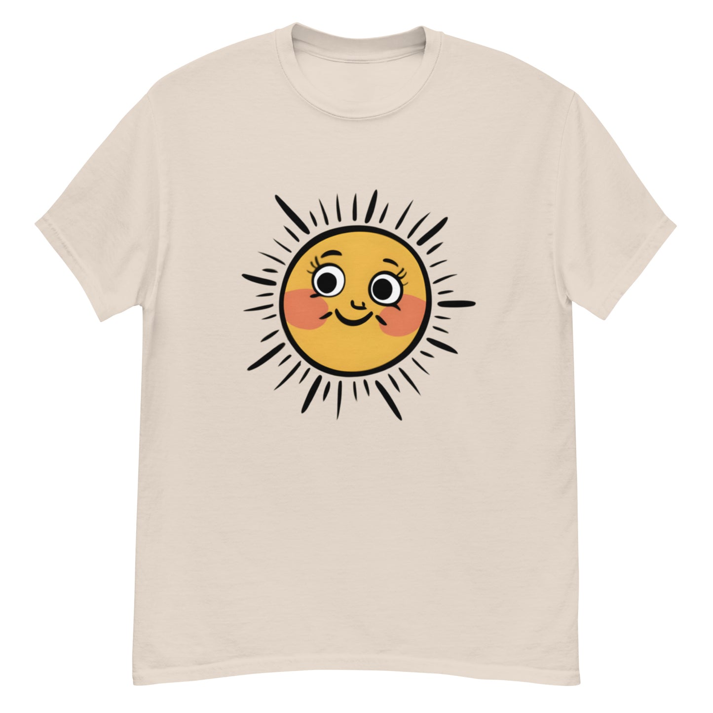 Lysande T-shirt med Tecknad Sol