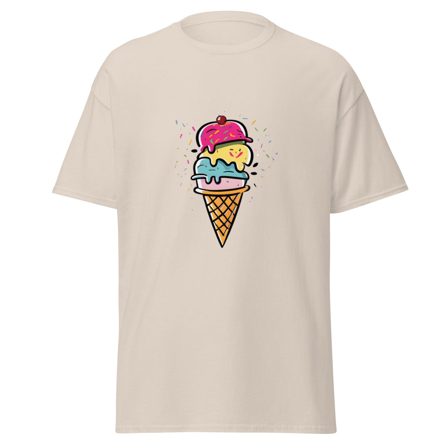 Svalkande T-shirt med Glassmotiv