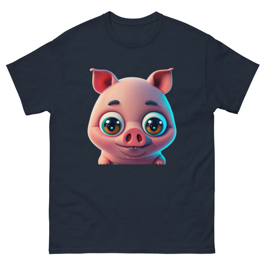 Adorable T-shirt Pig with Big Eyes