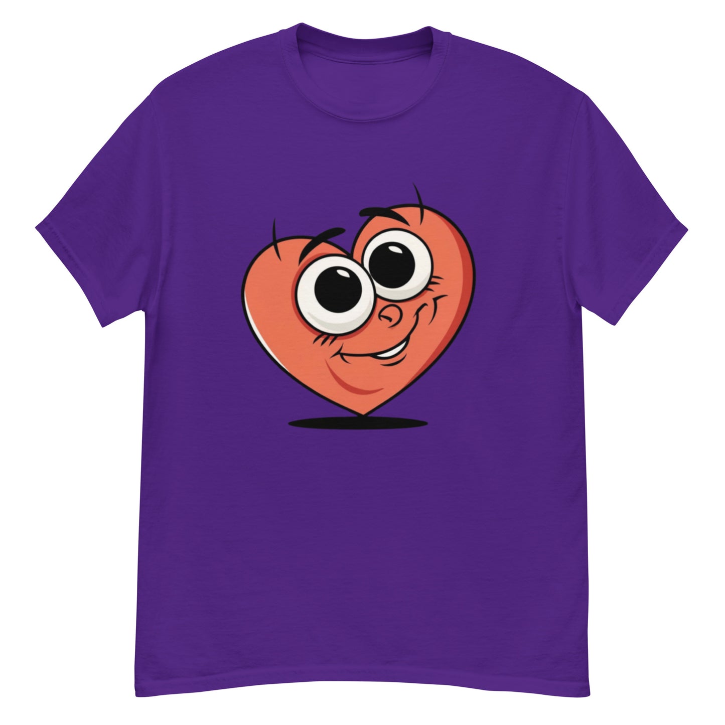 Charming T-shirt with a cartoon heart