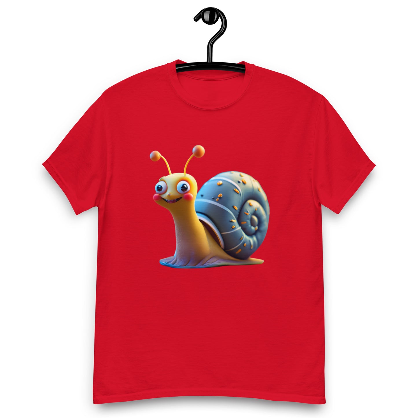 Glad Snigel T-shirt med Blått Skal | Unik och Färgglad Design