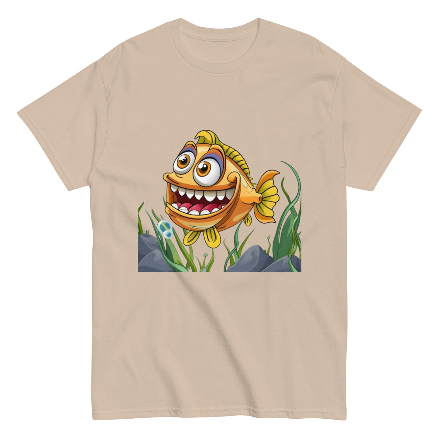 Glad Animerad Fisk T-shirt