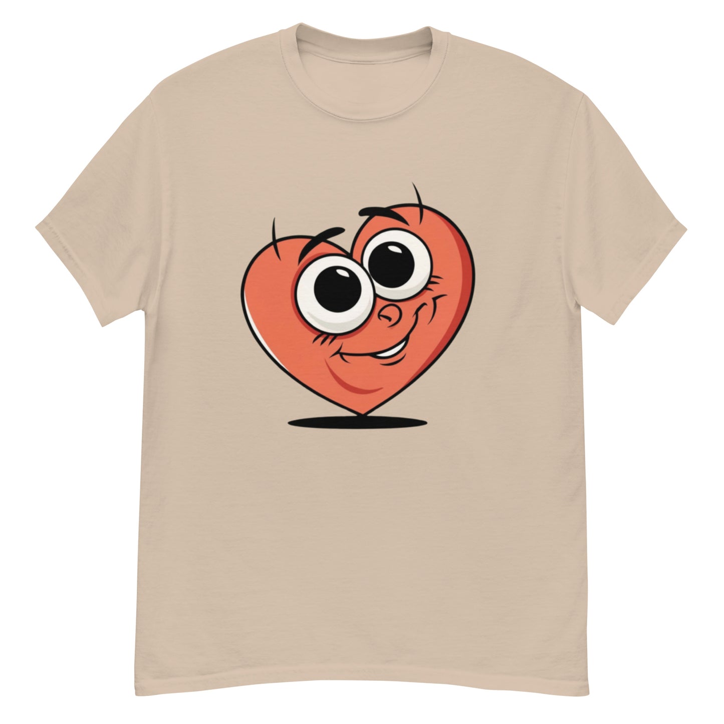 Charming T-shirt with a cartoon heart