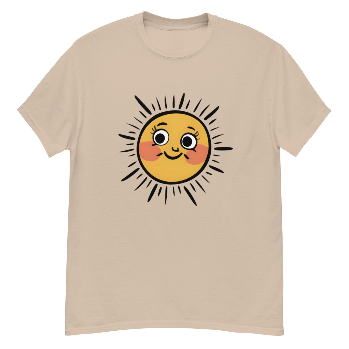 Lysande T-shirt med Tecknad Sol