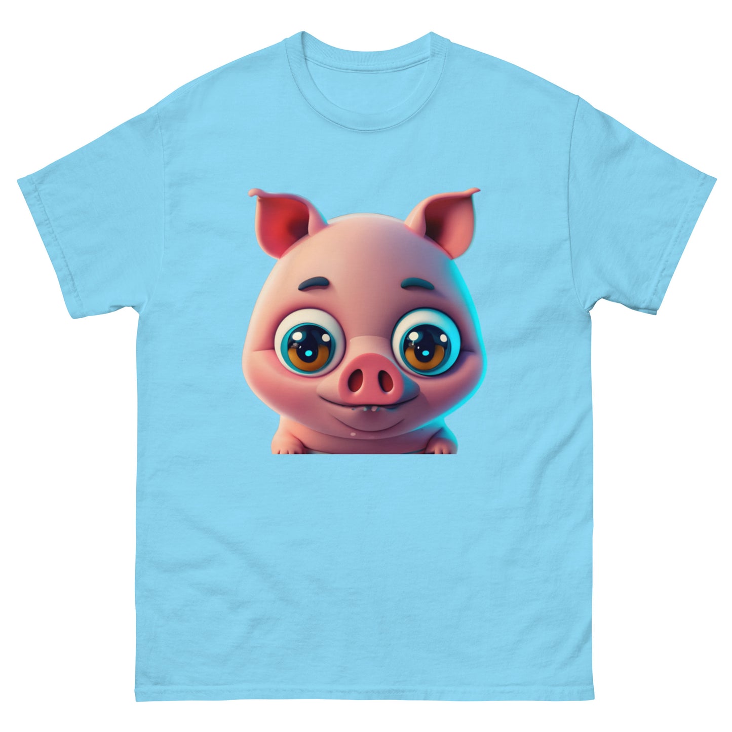 Adorable T-shirt Pig with Big Eyes