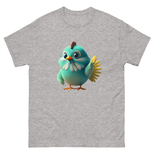 Unique Blue Animated Chicken T-Shirt | Comfortable Cotton material