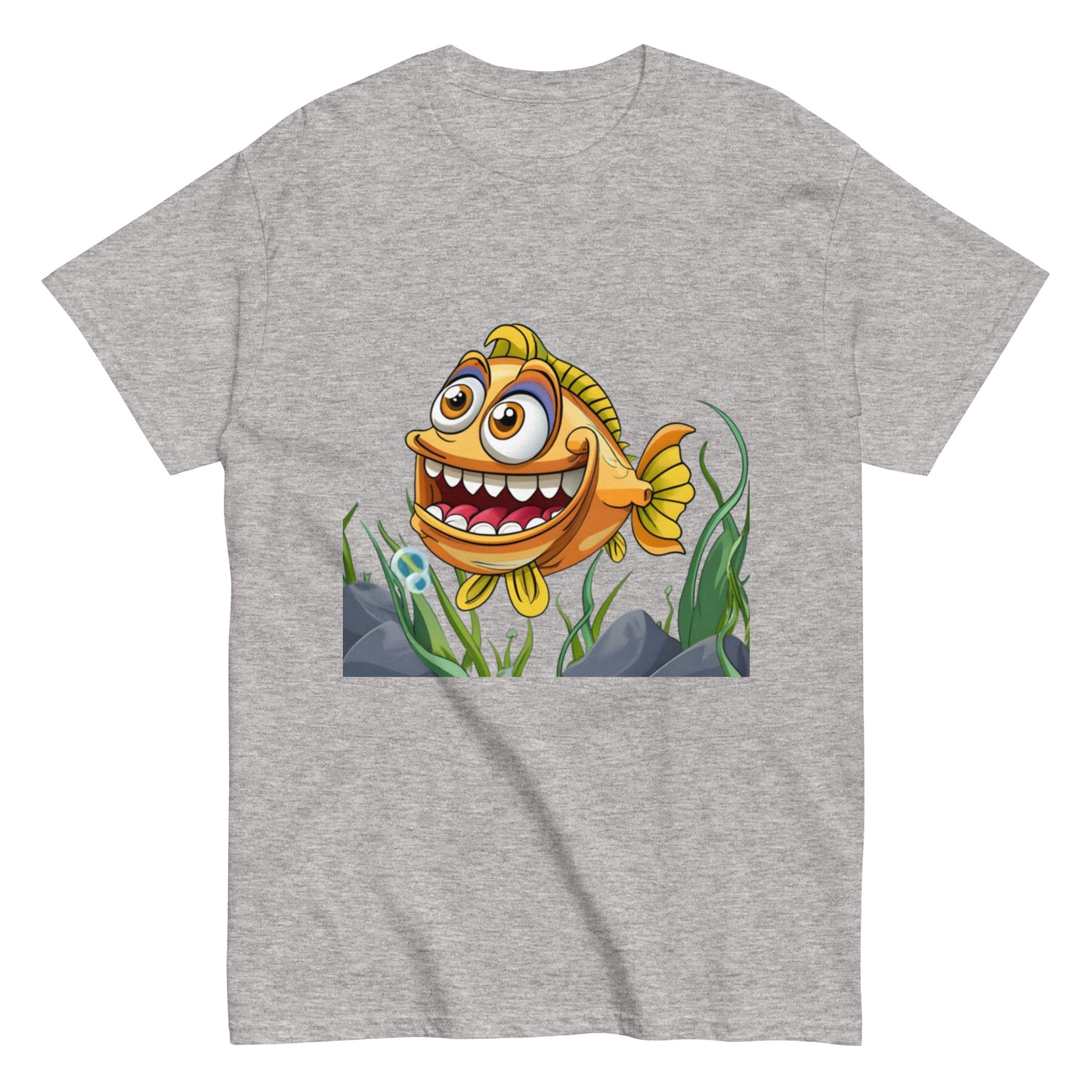 Glad Animerad Fisk T-shirt